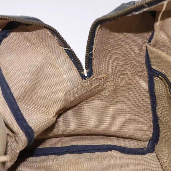 CELINE C Macadam Hand Bag Canvas Navy Auth bs23204 - Picture 11 of 16